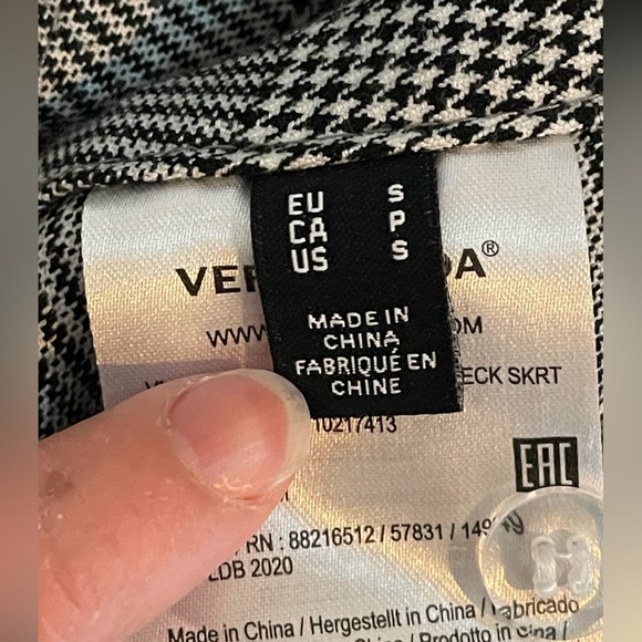 NWOT Vero Moda - Cantagallo | Belted High-Waisted Plaid Paper bag Style Skirt - Picture 2 of 4